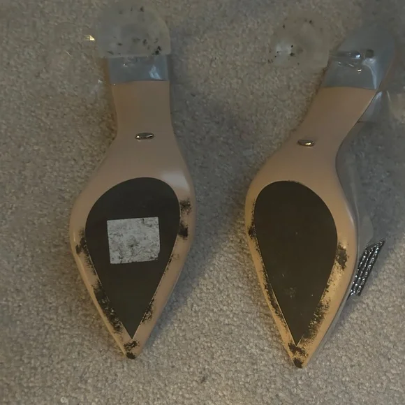 Tony Bianco Laos Heel in Clear Vinylite (9.5) 🦋 Butterfly Detail 🦋 - Picture 2 of 4